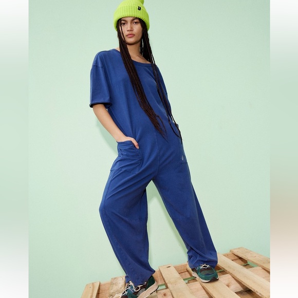 NWT Free People Movement Hot Shot Tee Onesie in Black Grape - Picture 4 of 7